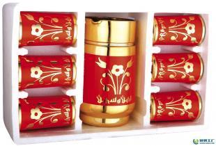 匠心工艺，悦享晶莹 — 出口级电镀玻璃水/酒/茶杯壶7件套（大肚壶与8安杯组合）